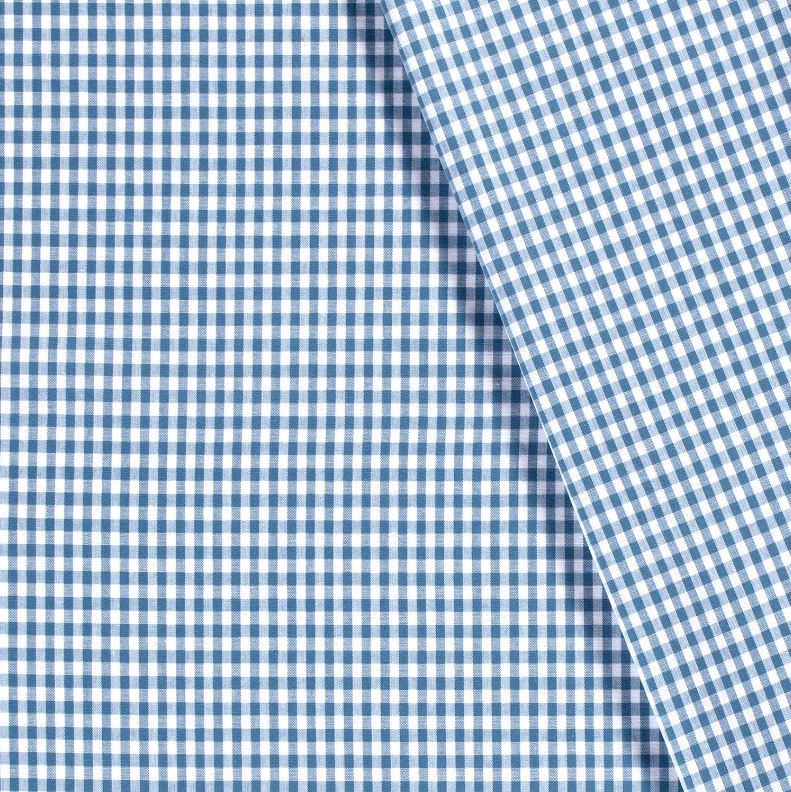 Buy 006-steel-blue Cotton check 5mm * From 50 cm