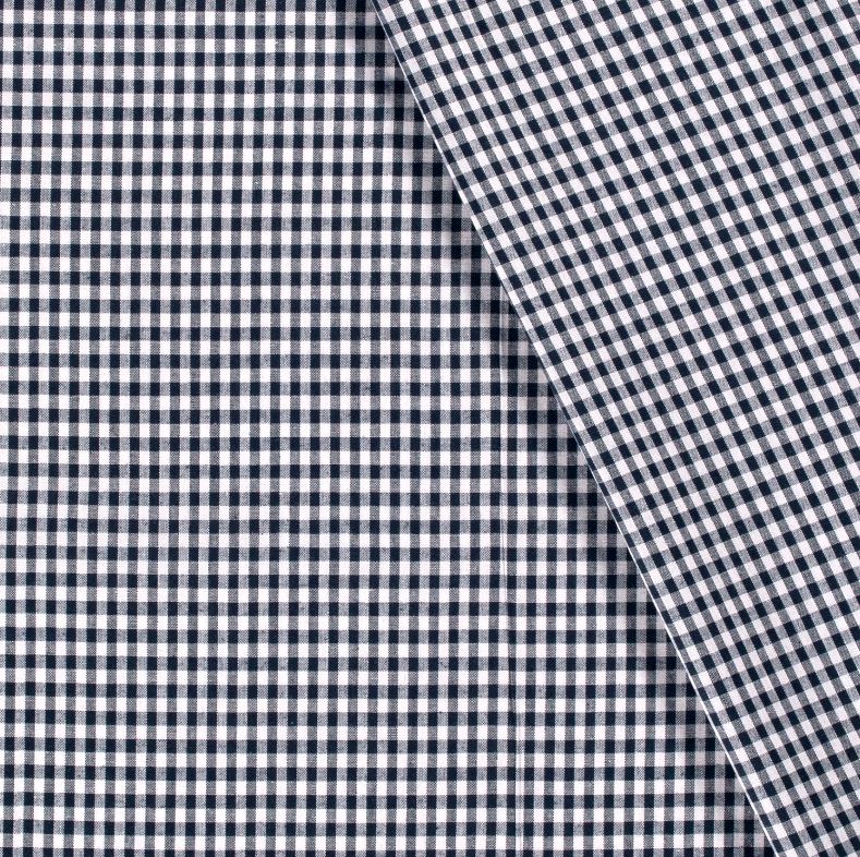 Buy 008-navy Cotton check 5mm * From 50 cm