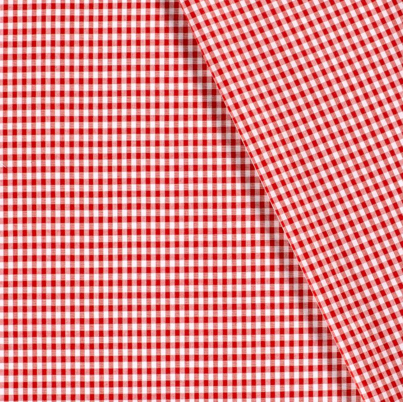 Buy 015-red Cotton check 5mm * From 50 cm