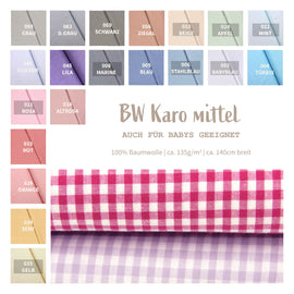 Baumwoll Karo 5mm * Ab 50 cm