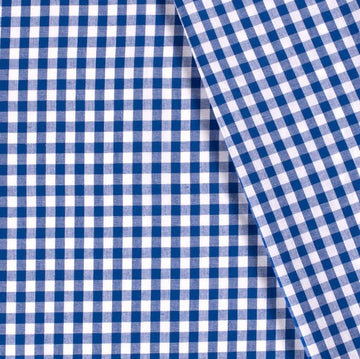 Kaufen 005-blau Baumwoll Karo 1 cm * Ab 50 cm