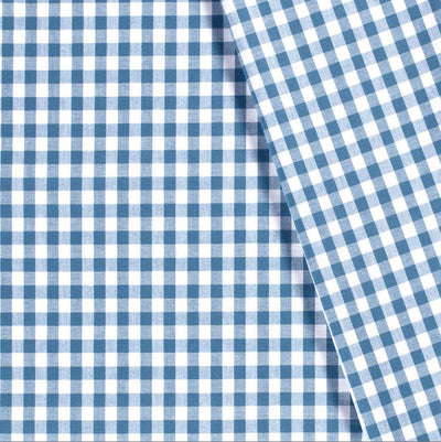 Buy 006-steel-blue Cotton check 1 cm * From 50 cm