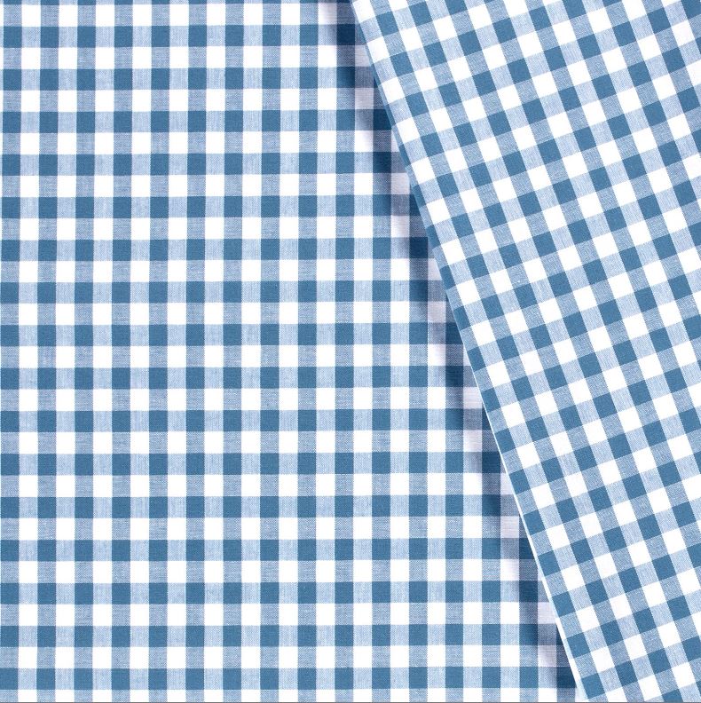 Buy 006-steel-blue Cotton check 1 cm * From 50 cm