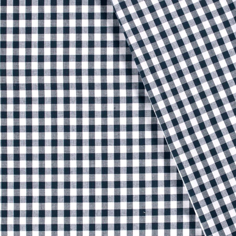 Buy 008-navy Cotton check 1 cm * From 50 cm