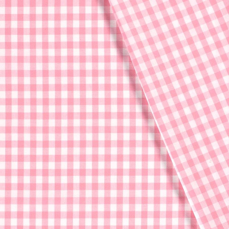 Buy 011-pink Cotton check 1 cm * From 50 cm