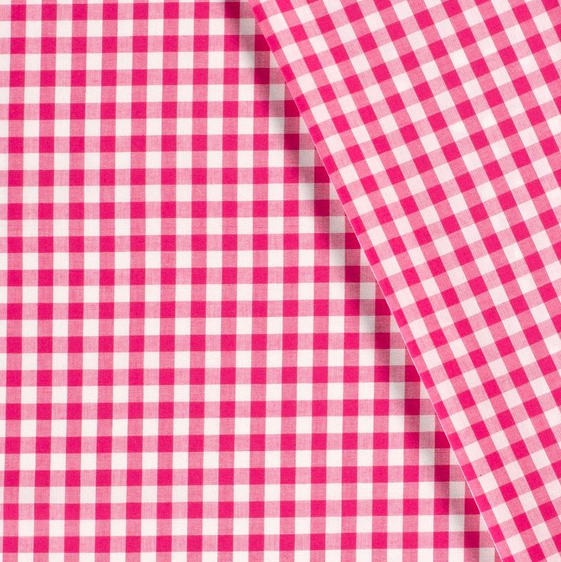 Buy 017-pink Cotton check 1 cm * From 50 cm