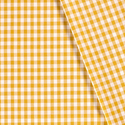 Buy 034-mustard Cotton check 1 cm * From 50 cm