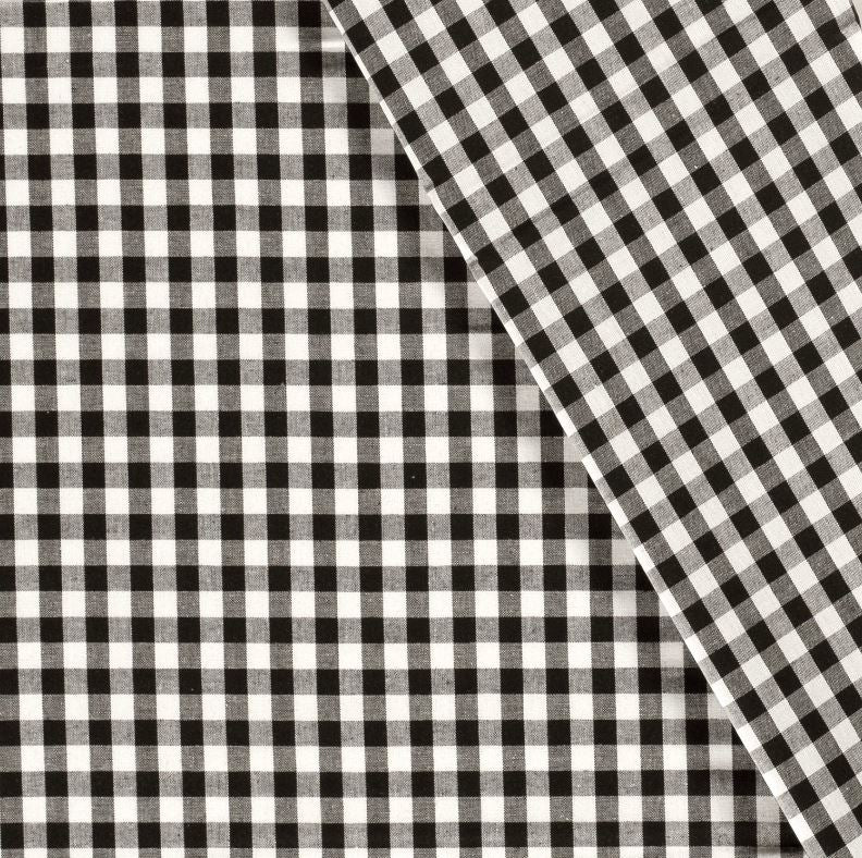 Buy 069-black Cotton check 1 cm * From 50 cm