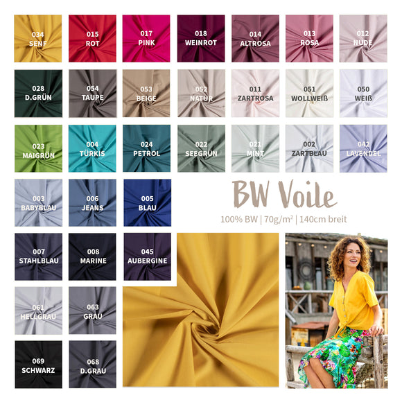 Baumwoll Voile *Ab 50 cm