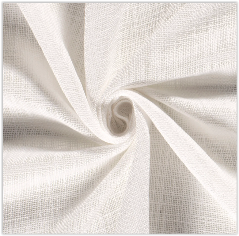 Cotton linen look coarse * From 50 cm