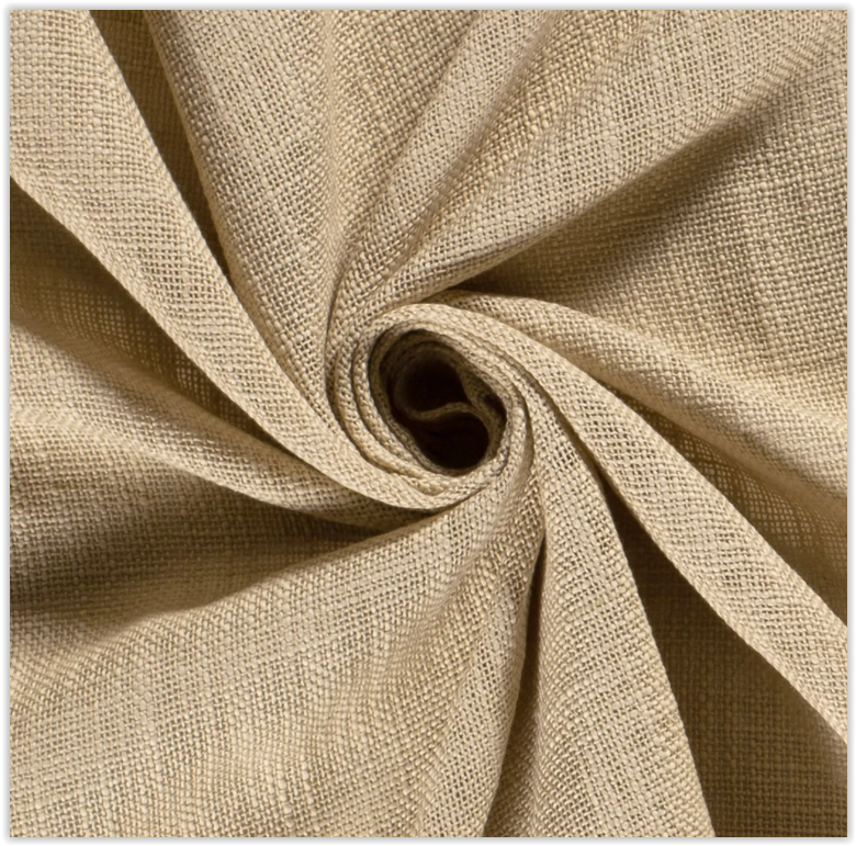 Cotton linen look coarse * From 50 cm