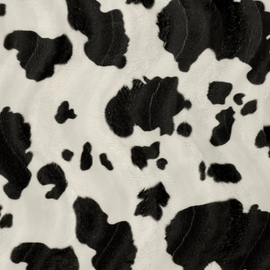 Acheter 014-kuh-schwarz-creme Tierfell Imitate *Ab 50cm