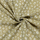 Musselin bedruckt Leo khaki *Ab 25cm-3