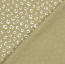 Musselin bedruckt Leo khaki *Ab 25cm-1