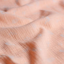 Musselin bedruckt Vögel rosa *Ab 25cm-3