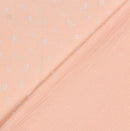 Musselin bedruckt Vögel rosa *Ab 25cm-2