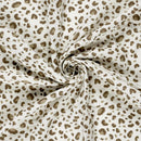 Musselin bedruckt Leo auf creme *Ab 50 cm-3