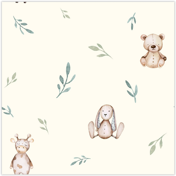 Musselin bedruckt Kuscheltiere *Ab 25cm