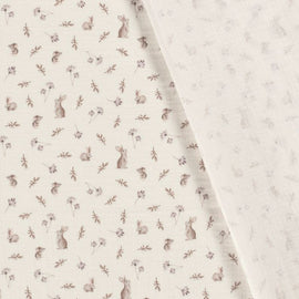 Acheter 010-lapins-et-brindilles Mousseline imprimée *À partir de 25 cm