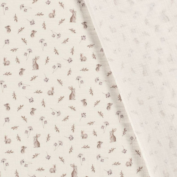 Mousseline imprimée *À partir de 25 cm