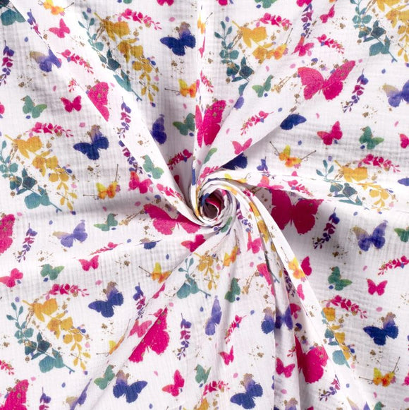 Mousseline imprimée *À partir de 25 cm