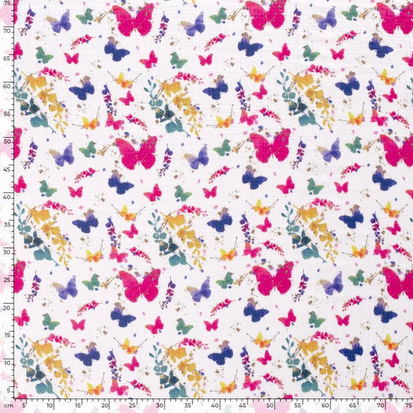 Mousseline imprimée *À partir de 25 cm