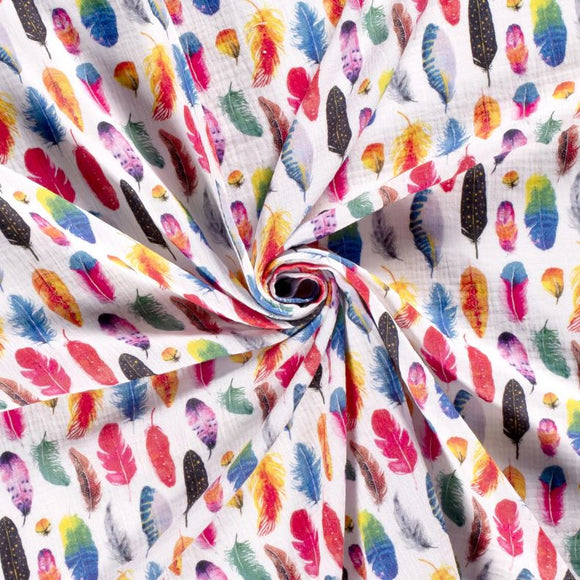 Mousseline imprimée *À partir de 25 cm