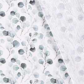 Acheter 028-eucalyptus Mousseline imprimée *À partir de 25 cm