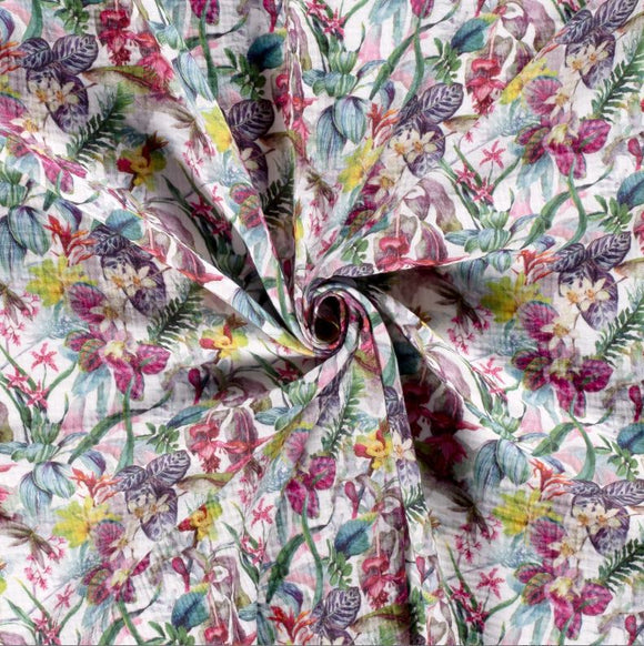 Mousseline imprimée *À partir de 25 cm