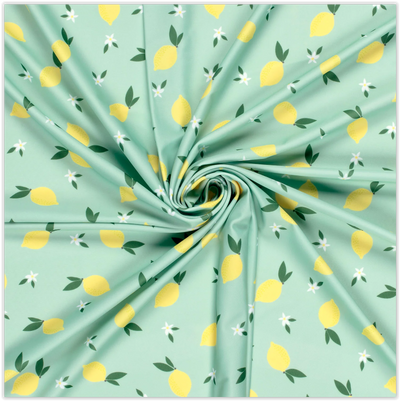 Kaufen 003-zitronen-auf-mint Badestoff bedruckt *Ab 50cm