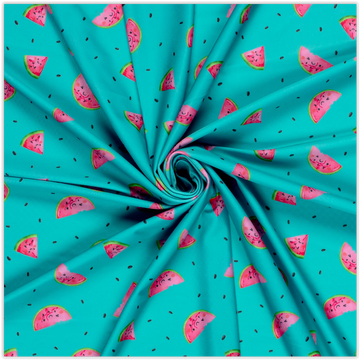 Acheter 004-melons-sur-turquoise Maillot de bain Lycra imprimé *À partir de 50cm