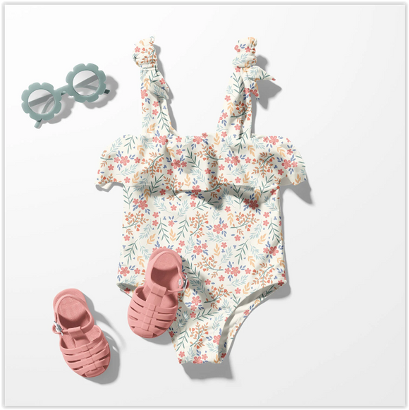 Maillot de bain Lycra imprimé *À partir de 50cm