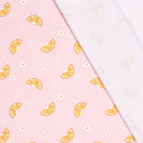 Badestoff Orangen auf rosa *Ab 50cm-4