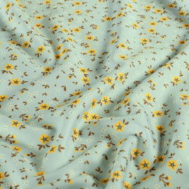 Buy 017-blumchen-auf-mint Printed swim lycra *From 50cm