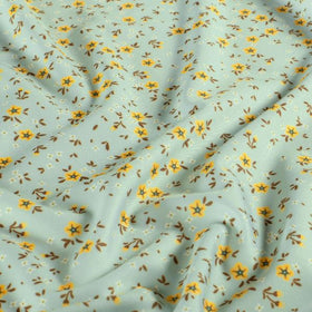 Kaufen 017-blumchen-auf-mint Badestoff bedruckt *Ab 50cm