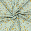 Badestoff Blümchen auf mint *Ab 50cm-4