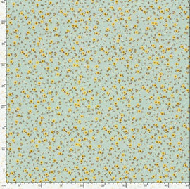 Badestoff Blümchen auf mint *Ab 50cm - 0