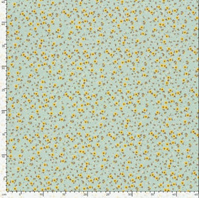 Badestoff Blümchen auf mint *Ab 50cm - 0