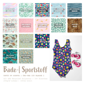Maillot de bain Lycra imprimé *À partir de 50cm