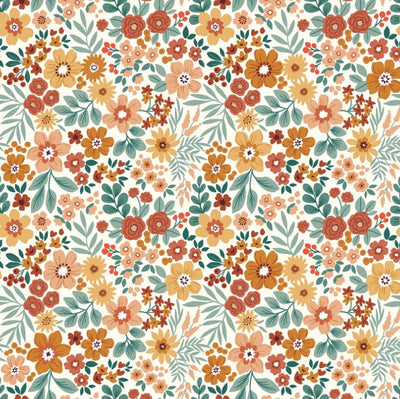 Buy 005-colourful-flowers Rainwear fabric, waterproof, printed *From 50cm