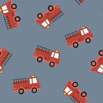 Buy 006-fire-department Rainwear fabric, waterproof, printed *From 50cm