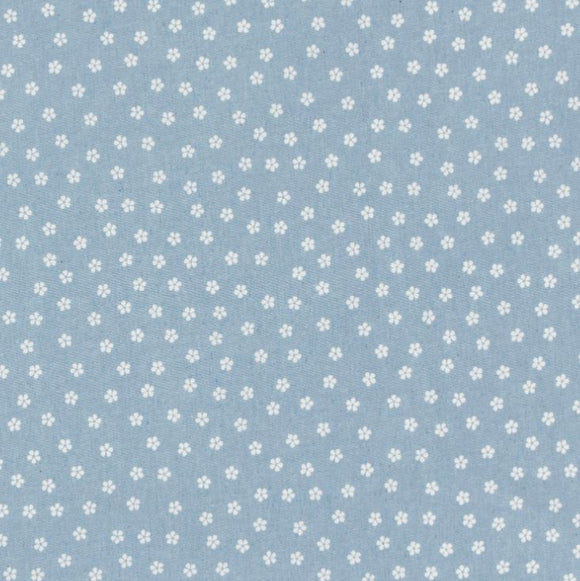 Jeansstoff leicht Blumen *Ab 50cm