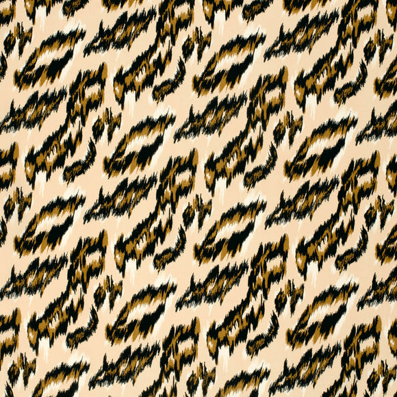 Viskose bedruckt Afrika beige *Ab 50 cm