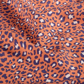 Viskose bedruckt Leo korall *Ab 50 cm