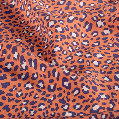 Viskose bedruckt Leo korall *Ab 50 cm