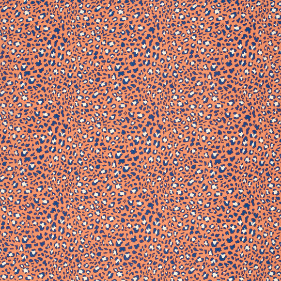 Viskose bedruckt Leo korall *Ab 50 cm