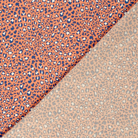Viskose bedruckt Leo korall *Ab 50 cm