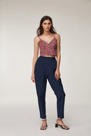 Viskose bedruckt Leo korall *Ab 50 cm-2