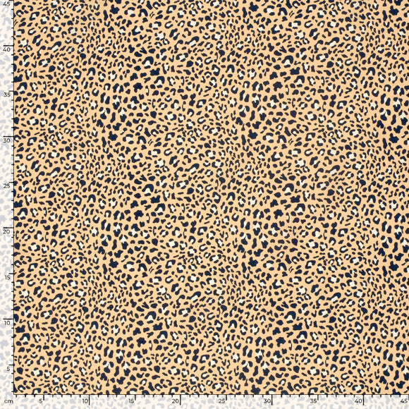 Viskose bedruckt Leo Apricot *Ab 50 cm