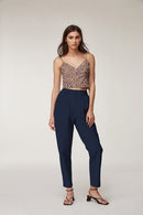 Viskose bedruckt Leo Apricot *Ab 50 cm-2